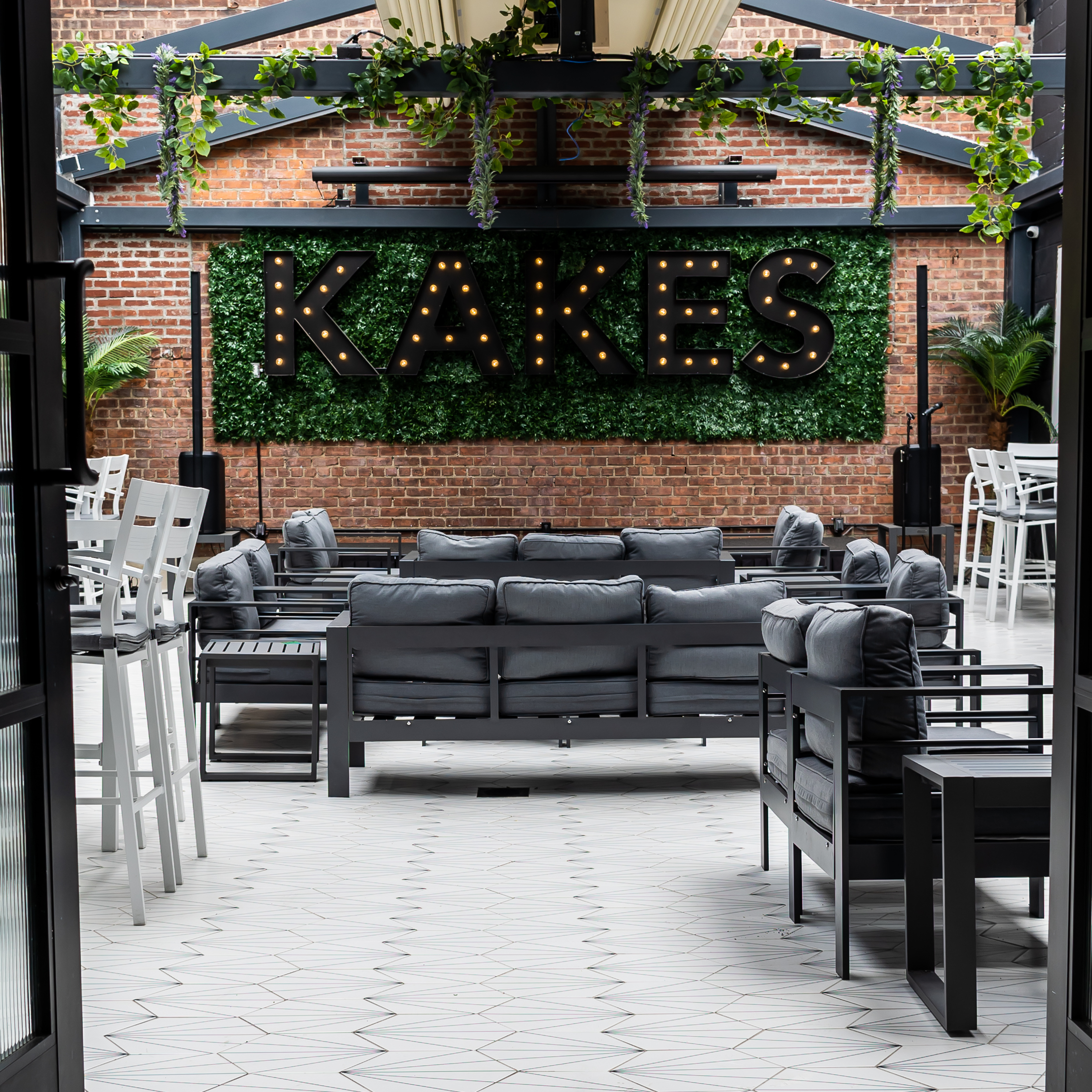 The Garden at Kakes — KAKES marquee under the retractable roof